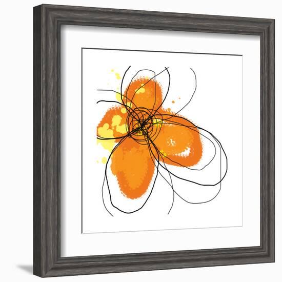 Orange Petals-Jan Weiss-Framed Art Print