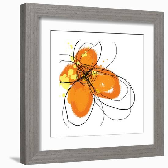 Orange Petals-Jan Weiss-Framed Art Print