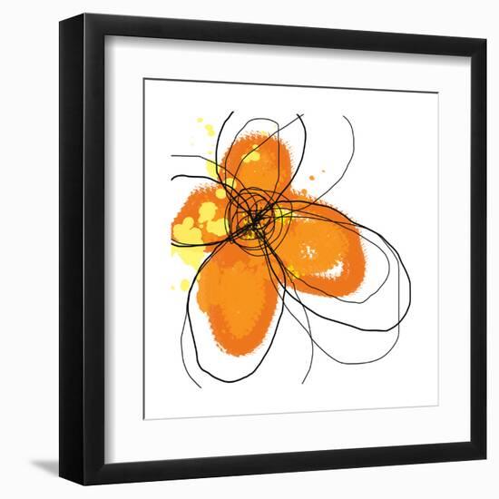 Orange Petals-Jan Weiss-Framed Art Print