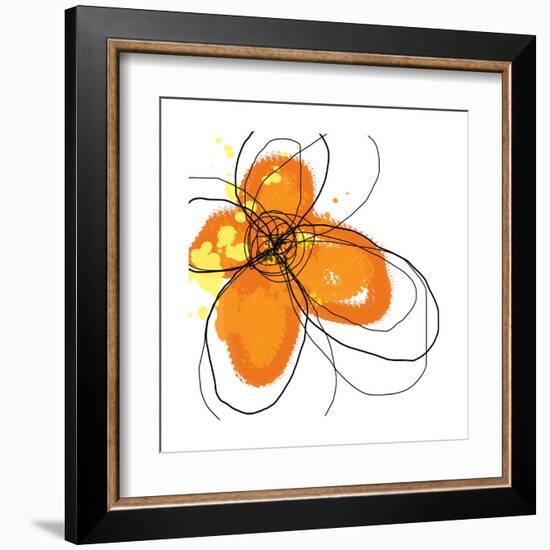 Orange Petals-Jan Weiss-Framed Art Print