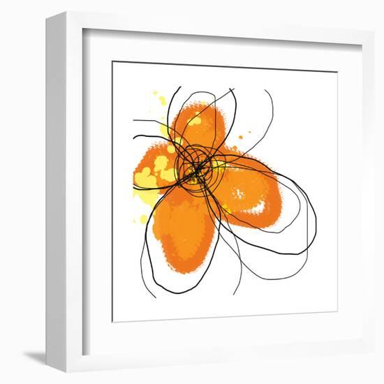 Orange Petals-Jan Weiss-Framed Art Print