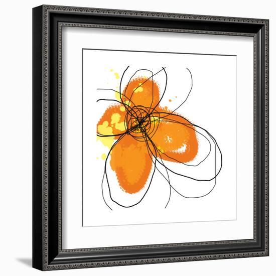 Orange Petals-Jan Weiss-Framed Art Print