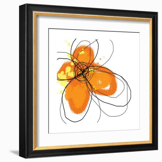 Orange Petals-Jan Weiss-Framed Art Print