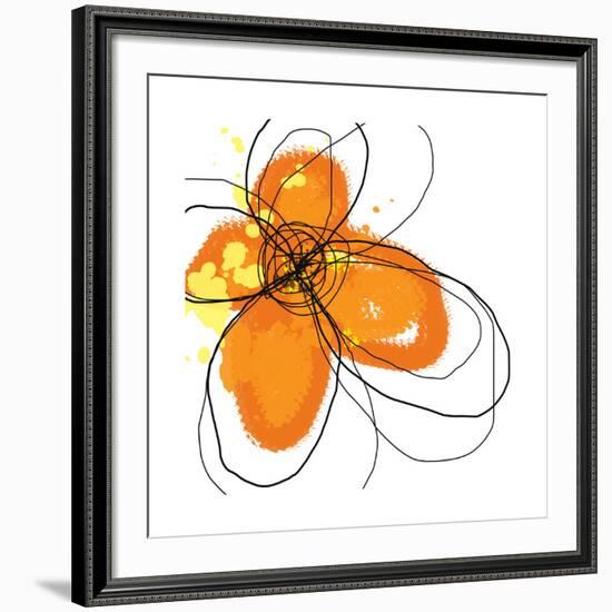 Orange Petals-Jan Weiss-Framed Giclee Print