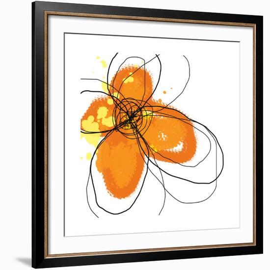 Orange Petals-Jan Weiss-Framed Giclee Print