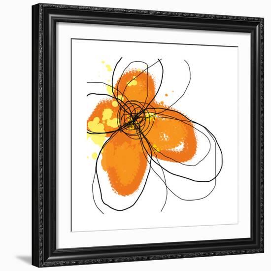 Orange Petals-Jan Weiss-Framed Giclee Print