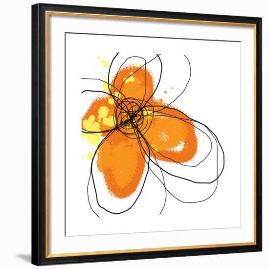 Orange Petals-Jan Weiss-Framed Giclee Print