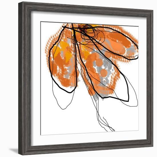 Orange Petals-Jan Weiss-Framed Art Print