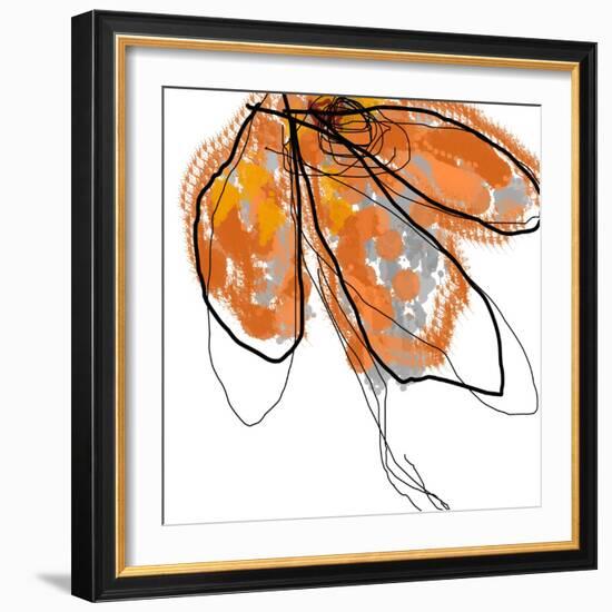 Orange Petals-Jan Weiss-Framed Art Print