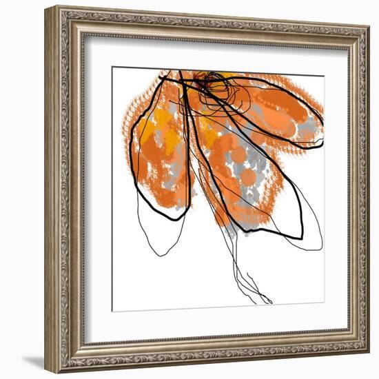 Orange Petals-Jan Weiss-Framed Art Print