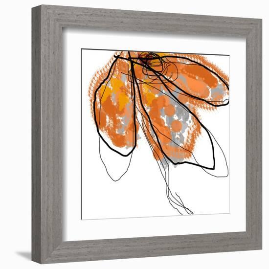 Orange Petals-Jan Weiss-Framed Art Print