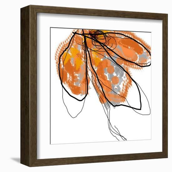 Orange Petals-Jan Weiss-Framed Art Print