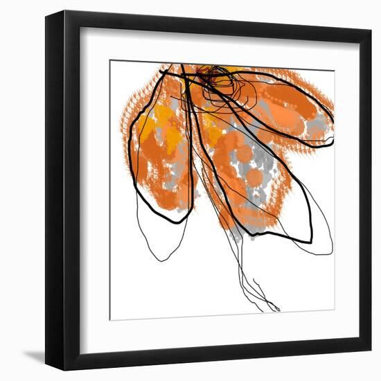 Orange Petals-Jan Weiss-Framed Art Print