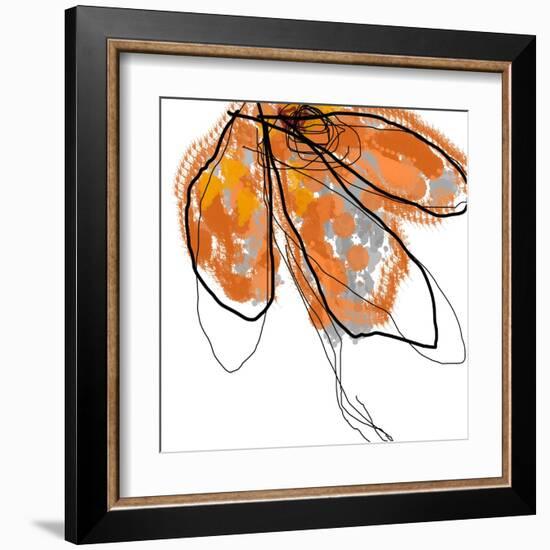 Orange Petals-Jan Weiss-Framed Art Print