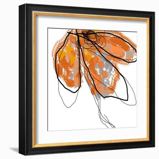 Orange Petals-Jan Weiss-Framed Art Print