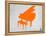 Orange Piano-NaxArt-Framed Stretched Canvas