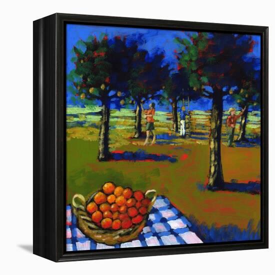 Orange Picking, 2008-Paul Powis-Framed Premier Image Canvas