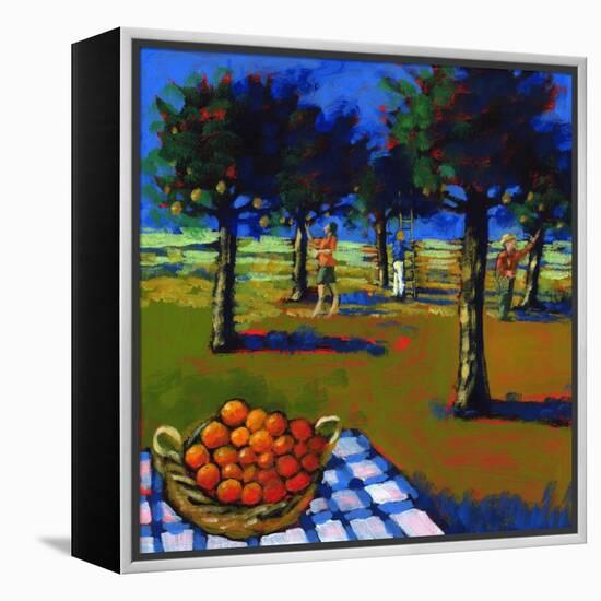 Orange Picking, 2008-Paul Powis-Framed Premier Image Canvas