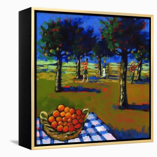Orange Picking, 2008-Paul Powis-Framed Premier Image Canvas