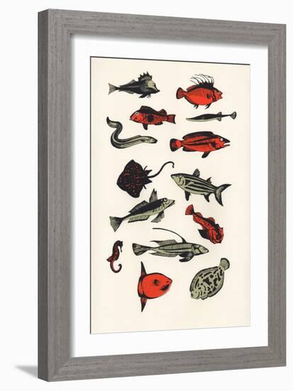 Orange Plain Fish, 2016-Eliza Southwood-Framed Giclee Print