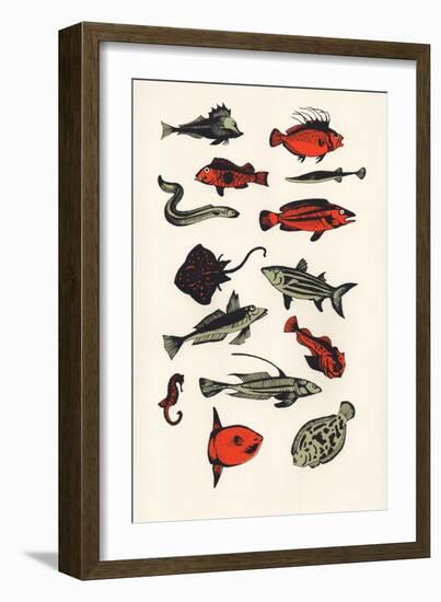 Orange Plain Fish, 2016-Eliza Southwood-Framed Giclee Print