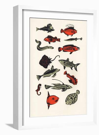 Orange Plain Fish, 2016-Eliza Southwood-Framed Giclee Print