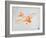 Orange Plane 2-NaxArt-Framed Art Print