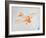 Orange Plane 2-NaxArt-Framed Art Print