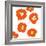 Orange Pop Flowers-Jan Weiss-Framed Art Print