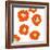 Orange Pop Flowers-Jan Weiss-Framed Art Print