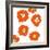 Orange Pop Flowers-Jan Weiss-Framed Art Print