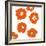 Orange Pop Flowers-Jan Weiss-Framed Art Print