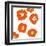 Orange Pop Flowers-Jan Weiss-Framed Art Print