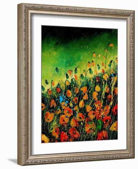 Orange Poppies 45-Pol Ledent-Framed Art Print