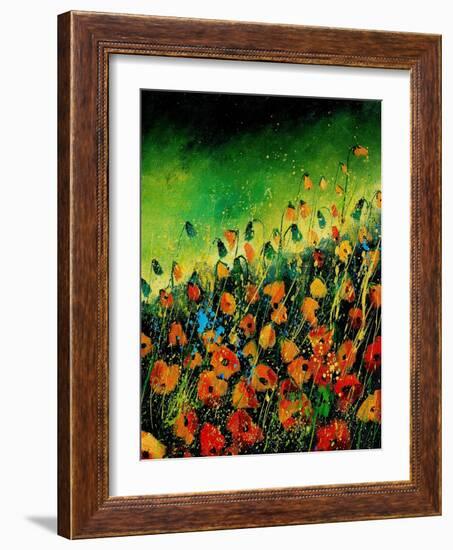 Orange Poppies 45-Pol Ledent-Framed Art Print