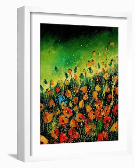 Orange Poppies 45-Pol Ledent-Framed Art Print