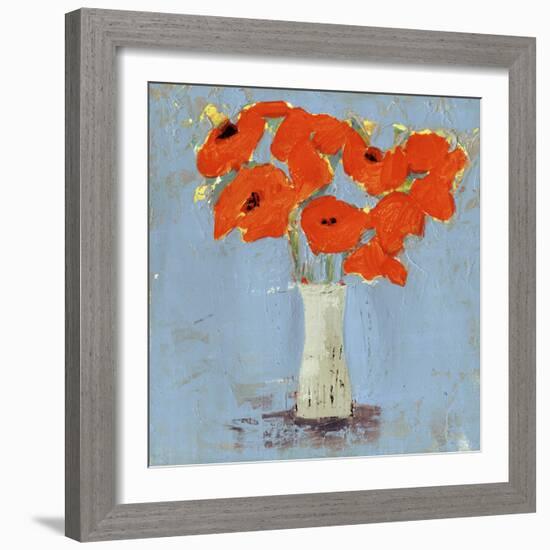 Orange Poppy Impression I-Victoria Borges-Framed Art Print