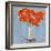 Orange Poppy Impression I-Victoria Borges-Framed Premium Giclee Print