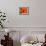 Orange Poppy-Savanah Plank-Framed Photo displayed on a wall