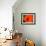 Orange Poppy-Savanah Plank-Framed Photo displayed on a wall