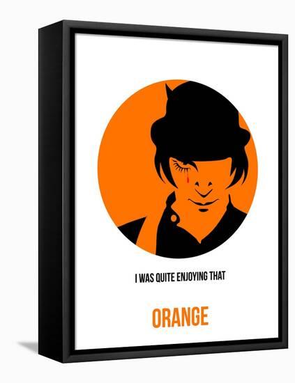 Orange Poster 1-Anna Malkin-Framed Stretched Canvas