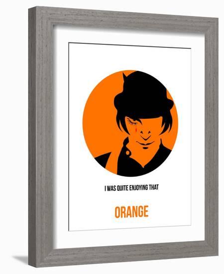 Orange Poster 1-Anna Malkin-Framed Art Print