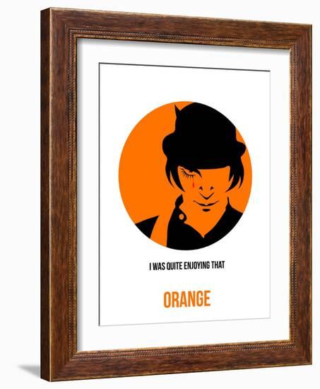 Orange Poster 1-Anna Malkin-Framed Art Print