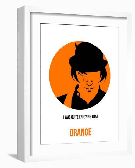 Orange Poster 1-Anna Malkin-Framed Art Print