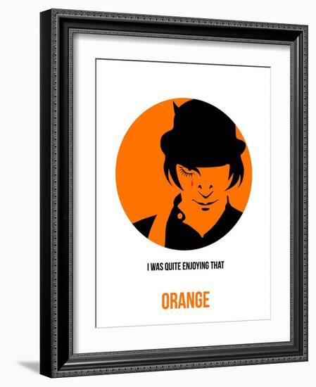 Orange Poster 1-Anna Malkin-Framed Art Print