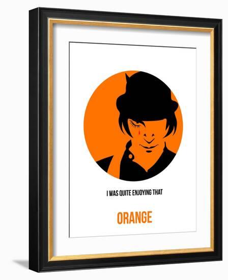 Orange Poster 1-Anna Malkin-Framed Art Print