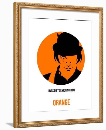 Orange Poster 1-Anna Malkin-Framed Art Print