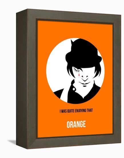 Orange Poster 2-Anna Malkin-Framed Stretched Canvas