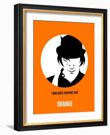 Orange Poster 2-Anna Malkin-Framed Art Print