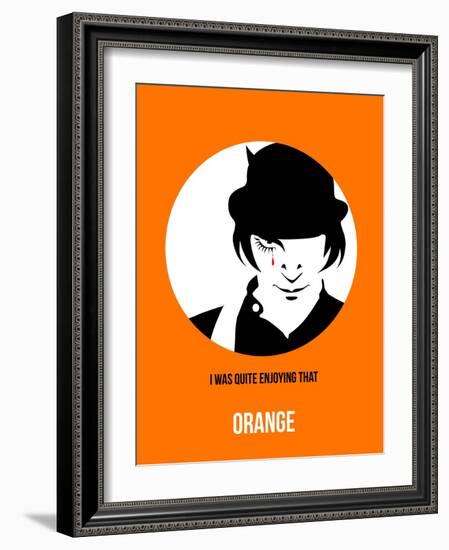 Orange Poster 2-Anna Malkin-Framed Art Print